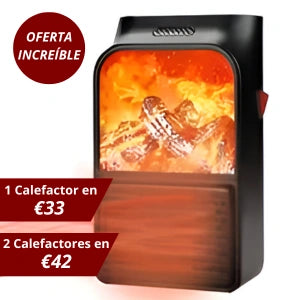 Calefactor chimenea con mando 1000 Watts